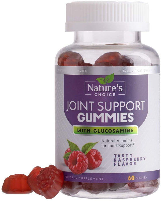 Glucosamine Gummies Extra Strength Joint Support Gummy with Vitamin E - Naturally Assists Cartilage & Flexibility - Best Support Chew for Men and Women - 60 Gummies